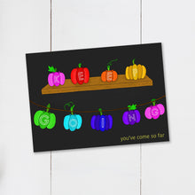 Load image into Gallery viewer, Keep Going Positive Pumpkin Postcard - Cherry Pie Lane
