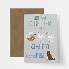 Load image into Gallery viewer, Llama Funny Song Lyric Love Card - Cherry Pie Lane
