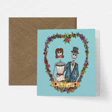 Load image into Gallery viewer, Day of the Dead Bride and Groom Wedding Card - Cherry Pie Lane
