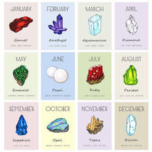 Load image into Gallery viewer, July Birthstone Ruby Illustration | Birthday | New Baby Card - Cherry Pie Lane
