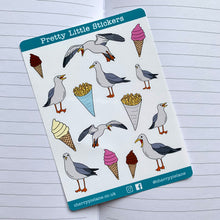 Load image into Gallery viewer, Seaside Seagull Glossy Pretty Little Stickers - Cherry Pie Lane
