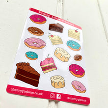 Load image into Gallery viewer, Cakes and Doughnuts Glossy Pretty Little Stickers - Cherry Pie Lane
