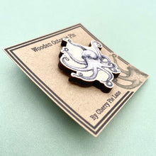 Load image into Gallery viewer, Wooden Octopus Pin
