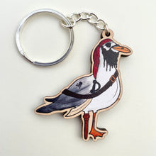 Load image into Gallery viewer, Wooden Pirate Seagull Keyring
