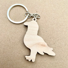 Load image into Gallery viewer, Wooden Pirate Seagull Keyring
