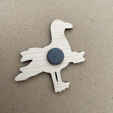 Load image into Gallery viewer, Wooden Hastings Seagull Magnet
