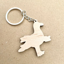 Load image into Gallery viewer, Wooden Hastings Seagull Keyring
