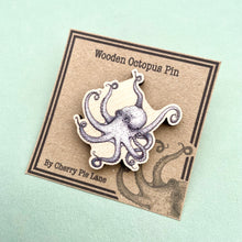 Load image into Gallery viewer, Wooden Octopus Pin
