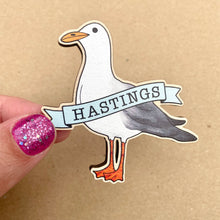 Load image into Gallery viewer, Wooden Hastings Seagull Magnet
