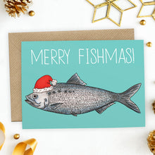 Load image into Gallery viewer, Merry Fishmas Christmas Card - Cherry Pie Lane

