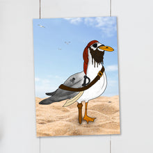 Load image into Gallery viewer, Pirate Pete Seagull Postcard - Cherry Pie Lane
