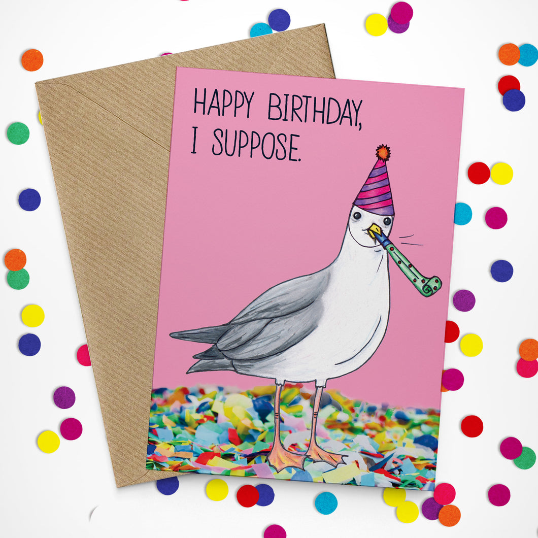 Sarcastic Seagull Birthday Card - Cherry Pie Lane