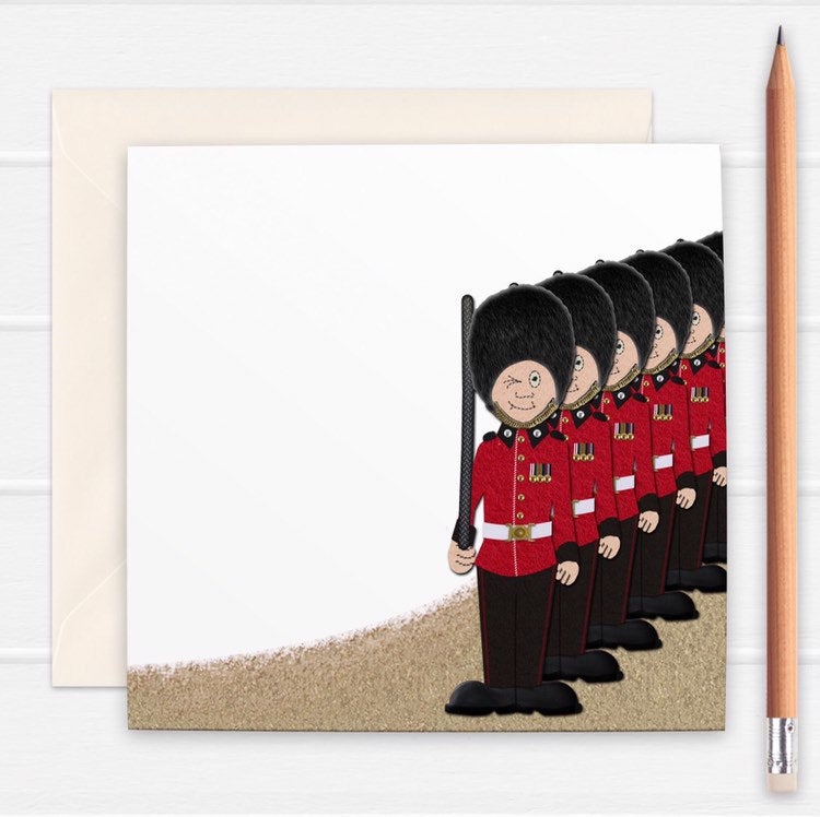 British Guardsmen Greetings Card - Cherry Pie Lane