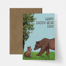 Load image into Gallery viewer, Cute Illustrated Daddy Bear Fathers Day Card - Cherry Pie Lane
