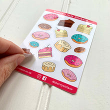 Load image into Gallery viewer, Cakes and Doughnuts Glossy Pretty Little Stickers - Cherry Pie Lane
